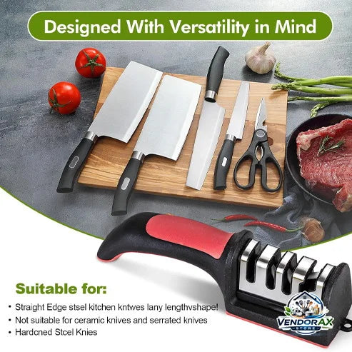 Professional 3-Stage Knife Sharpener